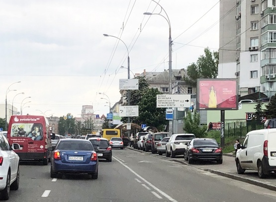 Фото рекламной плоскости по адресу Ул. Лобановского, 9. Выезд на Севастопольскую площадь. Напротив  супермаркета NOVUS Фото рекламной плоскости по адресу Ул. Лобановского, 9. Выезд на Севастопольскую площадь. Напротив  супермаркета NOVUS
