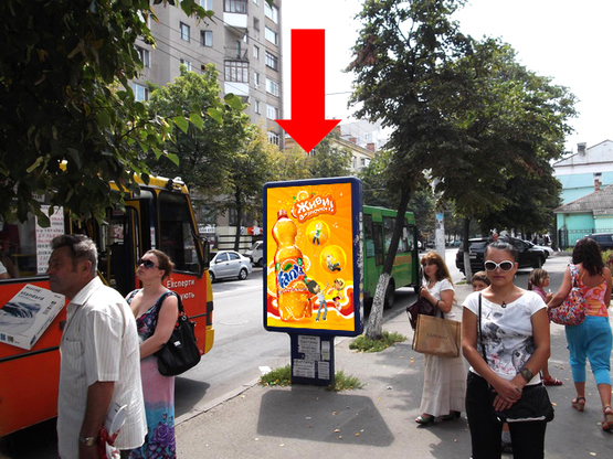 Фото рекламної площини за адресою Киевская ул., 47