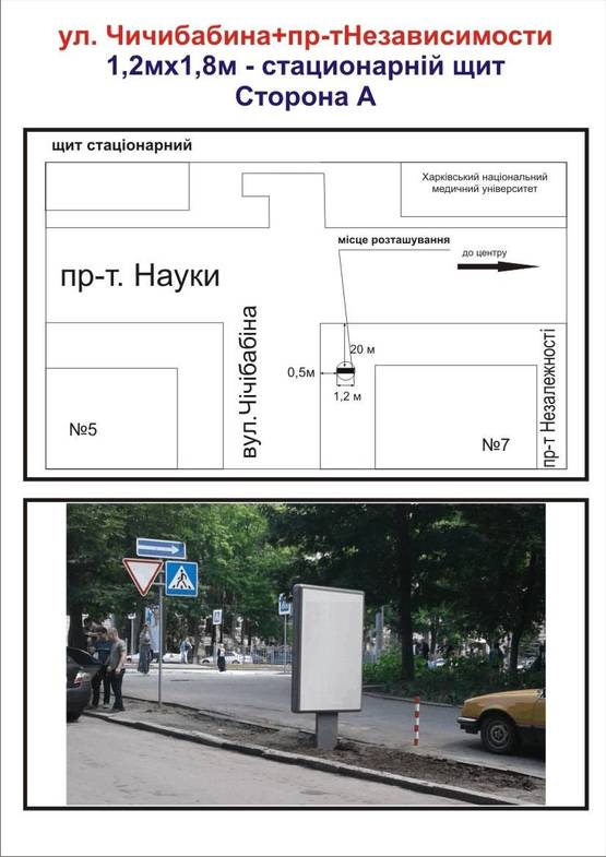 Фото рекламной плоскости по адресу ул. Чичибабина - пр-т Независимости Фото рекламной плоскости по адресу ул. Чичибабина - пр-т Независимости