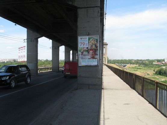 Фото рекламной плоскости по адресу мост 1, с острова в центр города Фото рекламной плоскости по адресу мост 1, с острова в центр города