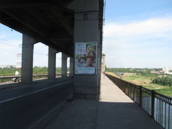 Фото рекламной плоскости по адресу мост 1, с острова в центр города Фото рекламной плоскости по адресу мост 1, с острова в центр города