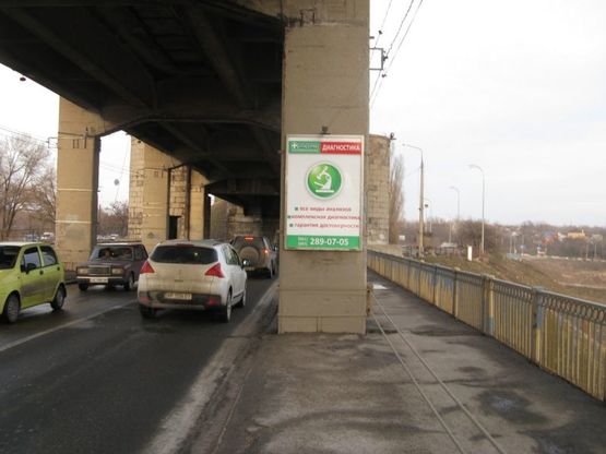 Фото рекламной плоскости по адресу мост 1, с острова в центр города Фото рекламной плоскости по адресу мост 1, с острова в центр города