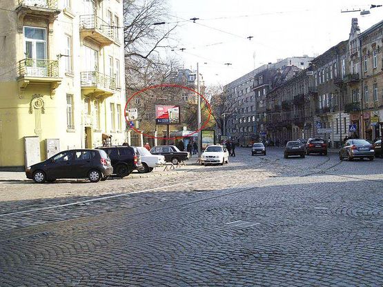 Фото рекламної площини за адресою Франка  (в центр)