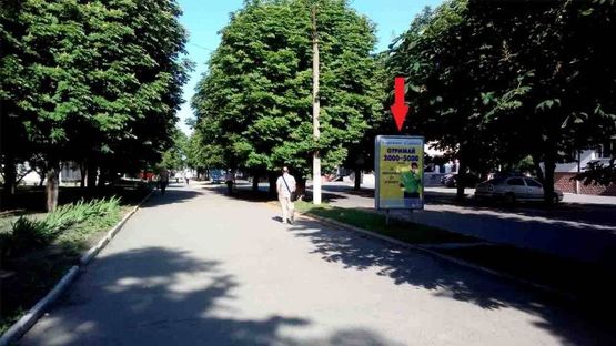 Фото рекламної площини за адресою ул. Соборная, 115, напротив Старнет (А)