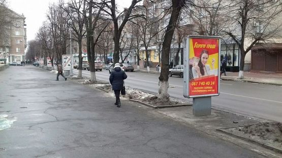 Фото рекламной плоскости по адресу вул. Леніна, район буд.№22/19 Фото рекламной плоскости по адресу вул. Леніна, район буд.№22/19