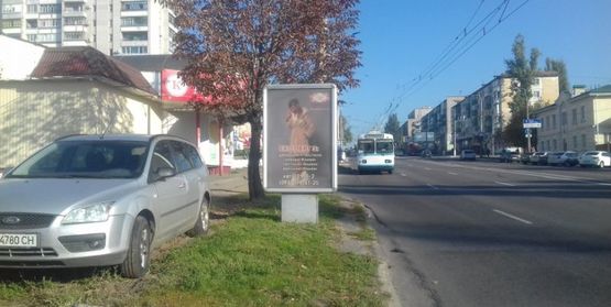 Фото рекламной плоскости по адресу пр. Свободы (60 лет Октября), район д.№10, у квт. 101 Фото рекламной плоскости по адресу пр. Свободы (60 лет Октября), район д.№10, у квт. 101