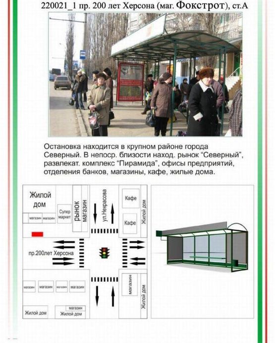 Фото рекламної площини за адресою Таврійський, пр. 200 років Херсону - вул. Некрасова (маг.Екомаркет), Фото рекламної площини за адресою Таврійський, пр. 200 років Херсону - вул. Некрасова (маг.Екомаркет),