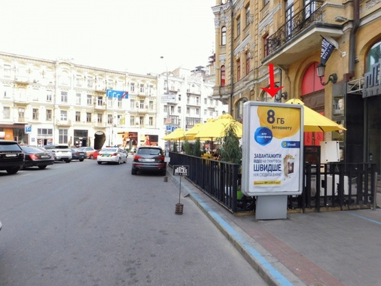 Фото рекламной плоскости по адресу Бессарабская площадь Фото рекламной плоскости по адресу Бессарабская площадь