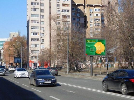 Фото рекламной плоскости по адресу Малевича Казимира ул. 56 напротив Фото рекламной плоскости по адресу Малевича Казимира ул. 56 напротив