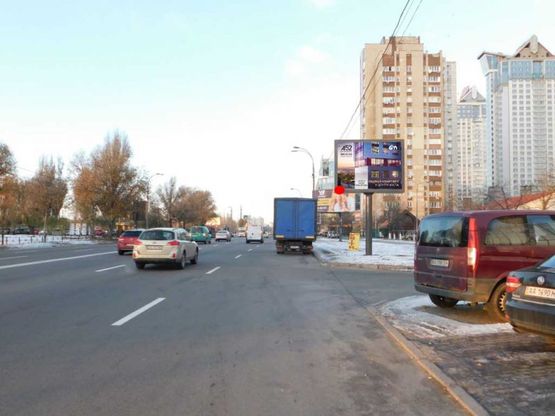 Фото рекламной плоскости по адресу Днепровская набережная 5-А Фото рекламной плоскости по адресу Днепровская набережная 5-А