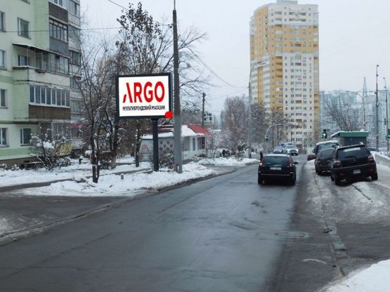 Фото рекламної площини за адресою Кривоноса Максима ул. возле д. 2