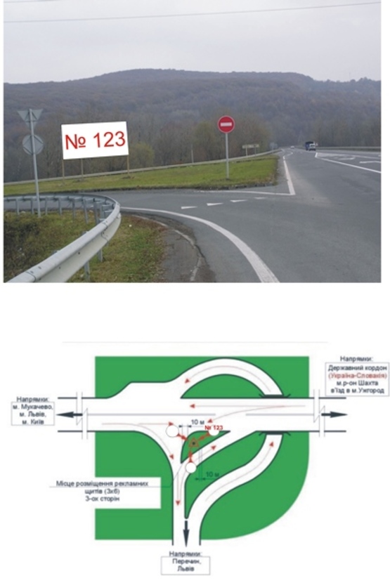 Фото рекламной плоскости по адресу трасса Киев-Чоп, р-н Перечин