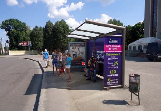 Фото рекламной плоскости по адресу Московский пр., 94 - Дом культуры (остановка) Фото рекламной плоскости по адресу Московский пр., 94 - Дом культуры (остановка)