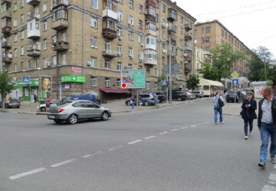 Фото рекламной плоскости по адресу Федорова Ивана ул., 6 - Большая Васильковская ул.