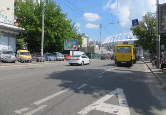 Фото рекламной плоскости по адресу Большая Васильковская ул., 51 - Шота Руставели ул.