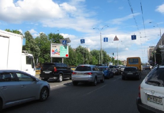 Фото рекламной плоскости по адресу Леси Украинки б-р, 30