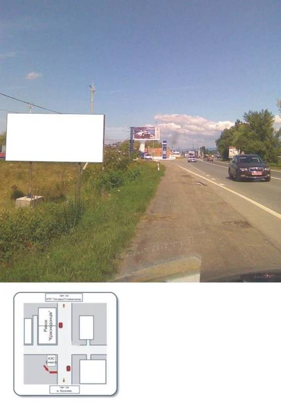 Фото рекламной плоскости по адресу автодорога Ужгород-КПП Ужгород, АЗС Енерго
