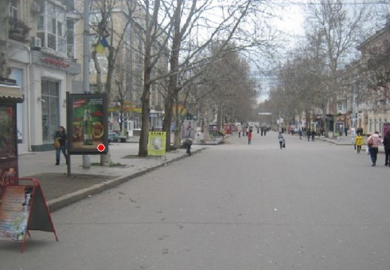 Фото рекламної площини за адресою Соборная ул. - Адмирала Макарова ст.