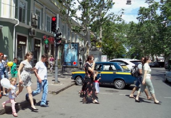 Фото рекламной плоскости по адресу Екатерининская ул.,14 - Дерибасовская ул.