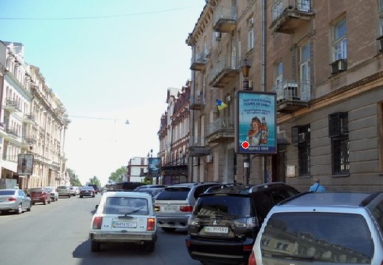 Фото рекламной плоскости по адресу Ланжероновская ул., 15 Фото рекламной плоскости по адресу Ланжероновская ул., 15