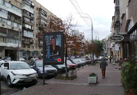 Фото рекламної площини за адресою Саксаганского ул., 115