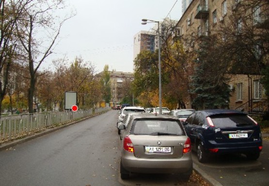 Фото рекламной плоскости по адресу М. Приймаченко б-р., 1/27