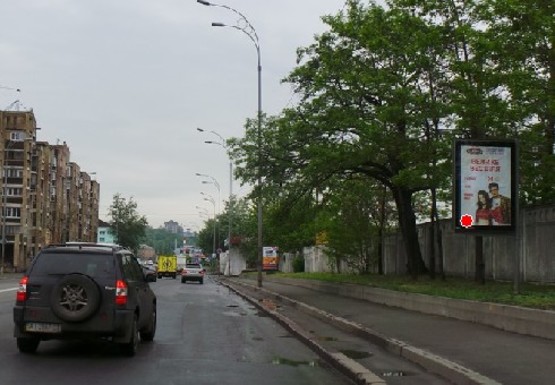 Фото рекламной плоскости по адресу Набережно-Луговая ул., 9 (напротив)