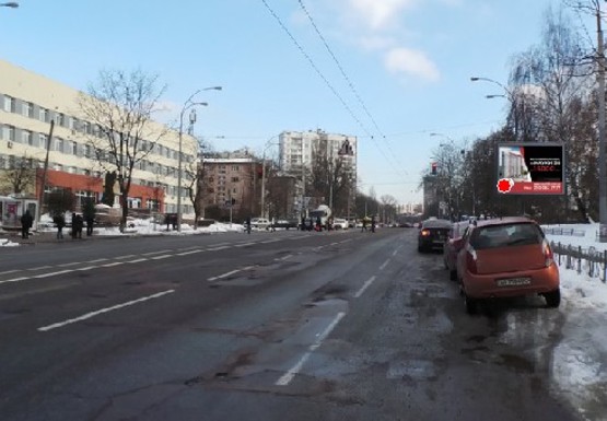 Фото рекламной плоскости по адресу Соломенская ул., 17 (напротив)