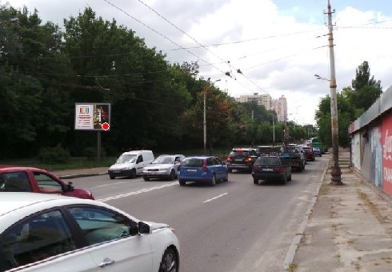 Фото рекламной плоскости по адресу Голосеевский пр., 108 (напротив)