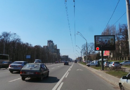 Фото рекламной плоскости по адресу Победы пр., 34