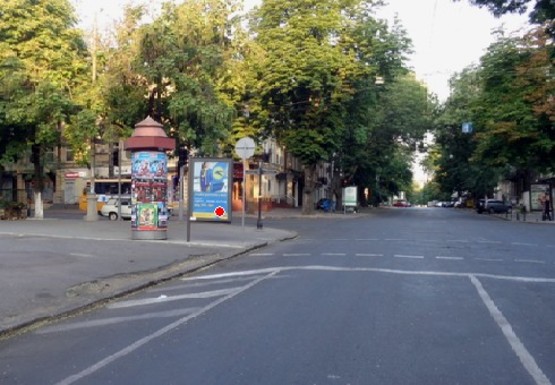 Фото рекламной плоскости по адресу Жуковского ул., 25 - Екатерининская ул.