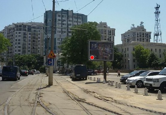 Фото рекламной плоскости по адресу Леонтовича ул. - Пантелемоновская ул.,3