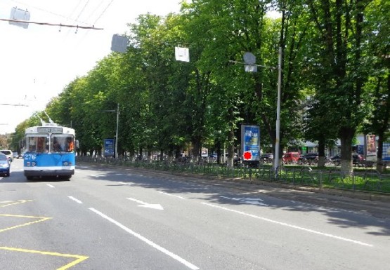 Фото рекламной плоскости по адресу Пирогова ул. [№12] (сквер)