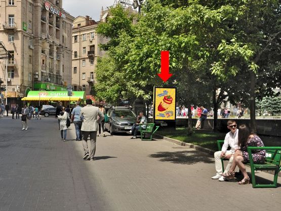 Фото рекламної площини за адресою Независимости пл., возле "Главпочтампт", в сторону Софиевская ул., №3