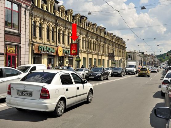 Фото рекламной плоскости по адресу Сагайдачного ул., 22, в сторону Почтовая пл. (№2) Фото рекламной плоскости по адресу Сагайдачного ул., 22, в сторону Почтовая пл. (№2)