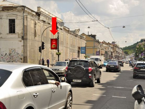 Фото рекламної площини за адресою Сагайдачного ул., 20/ 22, в сторону Почтовая пл. Фото рекламної площини за адресою Сагайдачного ул., 20/ 22, в сторону Почтовая пл.