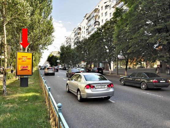 Фото рекламной плоскости по адресу Украинки бул., 20/ 22, (бульвар)