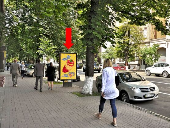 Фото рекламной плоскости по адресу Институтская ул., 22