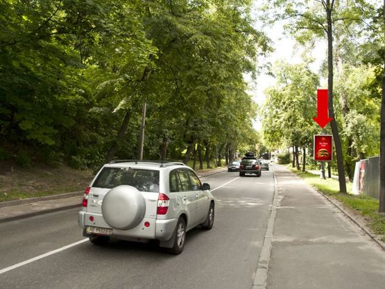 Фото рекламной плоскости по адресу Парковая дорога ул., возле ночного клуба "Данте парк", в сторону Европейская пл.