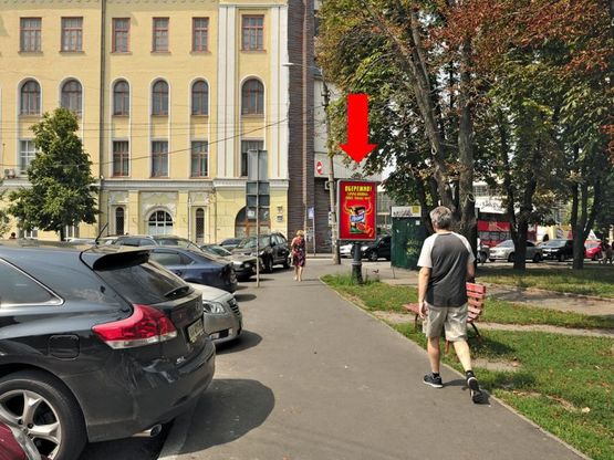 Фото рекламної площини за адресою Львовская пл. (территория парка), в сторону Сечевых Стрельцов ул. (бывш. Артема ул.), №6