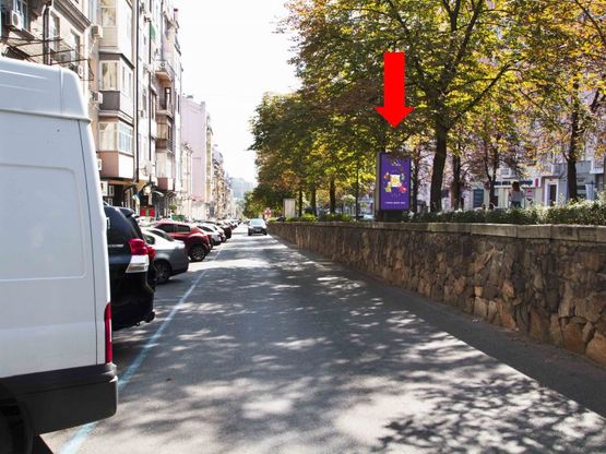 Фото рекламної площини за адресою Антоновича ул. (бывш. Горького ул.), 1, в сторону ул. Саксаганского Фото рекламної площини за адресою Антоновича ул. (бывш. Горького ул.), 1, в сторону ул. Саксаганского