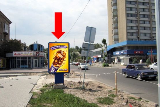 Фото рекламной плоскости по адресу Дюмина ул., возле горсовета Фото рекламной плоскости по адресу Дюмина ул., возле горсовета