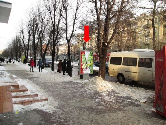 Фото рекламной плоскости по адресу Яворницкого пр. (бывш. Маркса пр.), 115-113