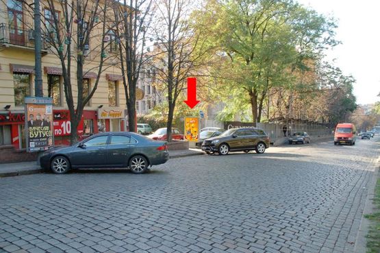 Фото рекламної площини за адресою Яворницкого пр. (бывш. Маркса пр.), 41, на углу дома