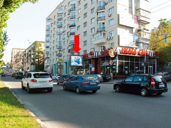 Фото рекламной плоскости по адресу Украинки бул., 2 / Госпитальная ул., на светофоре, напротив "Паруса", в сторону Украинки пл. Фото рекламной плоскости по адресу Украинки бул., 2 / Госпитальная ул., на светофоре, напротив "Паруса", в сторону Украинки пл.