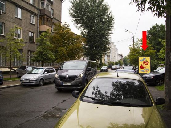 Фото рекламной плоскости по адресу Туровская ул. - ул. Почайнинская, в сторону ст.м. "Тараса Шевченко"