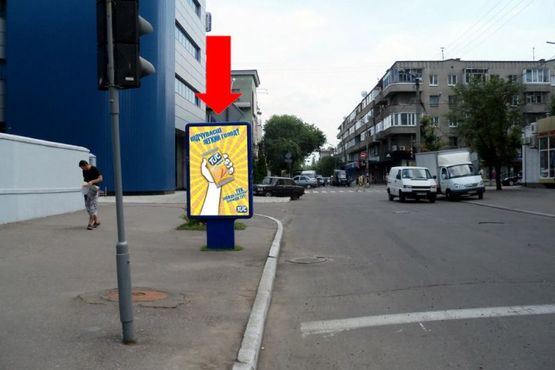 Фото рекламної площини за адресою Шевченко ул. / Сердюка ул. (бывш. Октябрьская ул.), возле почты Фото рекламної площини за адресою Шевченко ул. / Сердюка ул. (бывш. Октябрьская ул.), возле почты