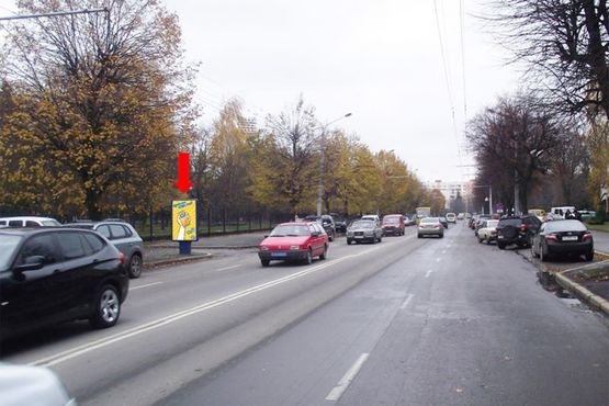 Фото рекламной плоскости по адресу Победы пр., возле СБУ