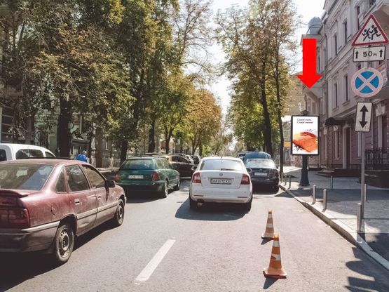 Фото рекламної площини за адресою Ярославов Вал ул., 29а, в сторону ул. Владимирская