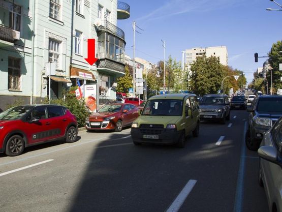 Фото рекламной плоскости по адресу Владимирская ул., 92/39 / ул. Жилянская, напротив ресторана "Sam's Steak House", в сторону ул. Саксаганского Фото рекламной плоскости по адресу Владимирская ул., 92/39 / ул. Жилянская, напротив ресторана "Sam's Steak House", в сторону ул. Саксаганского